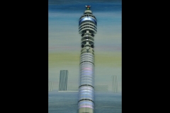 TELECOM TOWER CLOCK: 25" x 14”