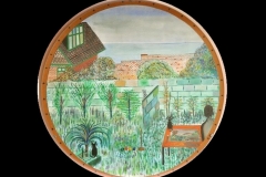 ARTIST’S CLIFFE TOP GARDEN IN PEACEHAVEN: 20” CIRCLE £375 (Watercolour)