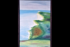 CLIFF AT BEACHY HEAD: 26” x 18” £150 (Oil)